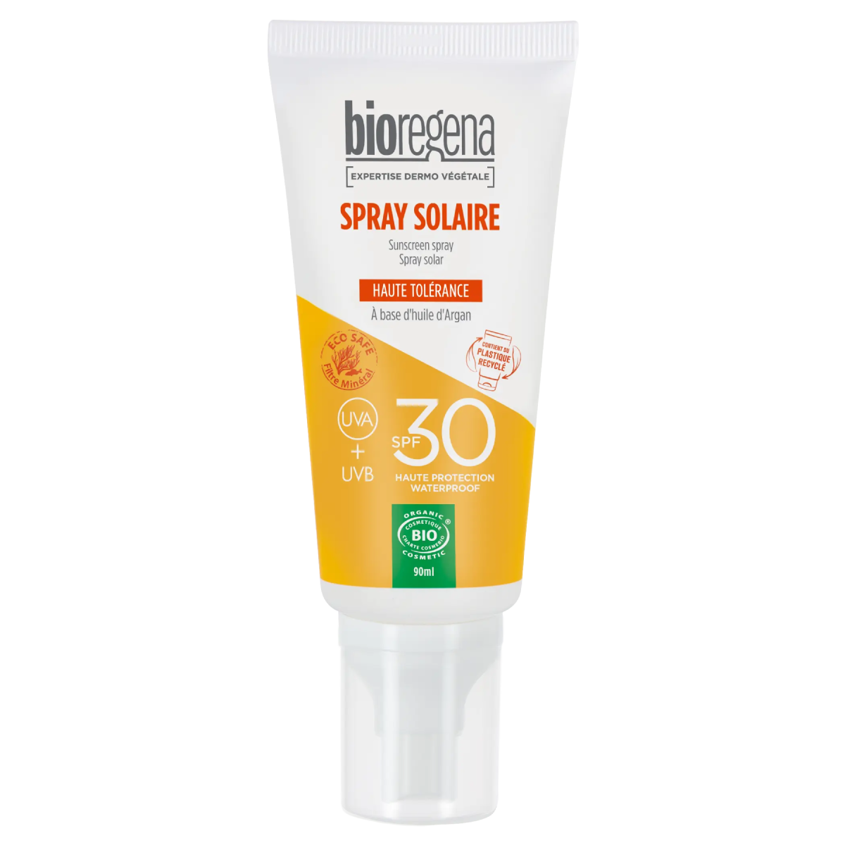 Protector Solar en spray SPF 30 Hipoalergénico Bioregena 90 ml