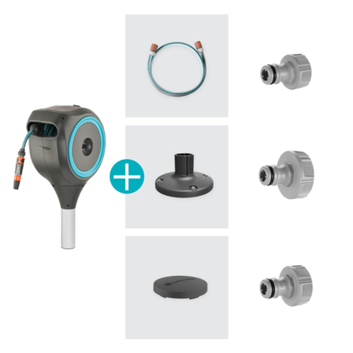 Portamangueras para terrazas S 15 m Gardena