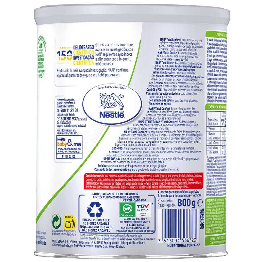 Nan Expertpro Total Confort 1 Nestlé 800 g