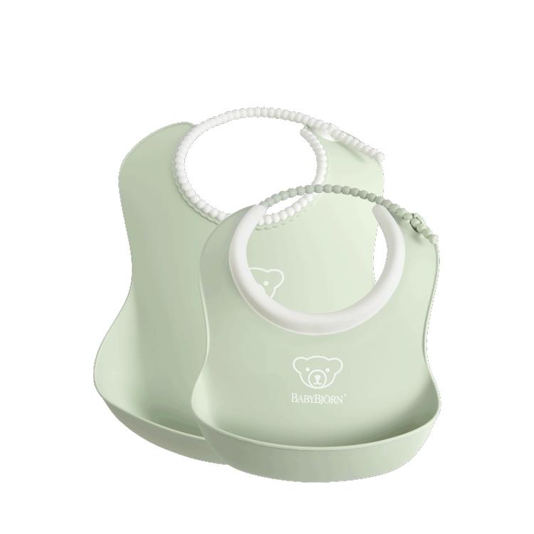 Juego de baberos 2 tamaños  Azul Pastel