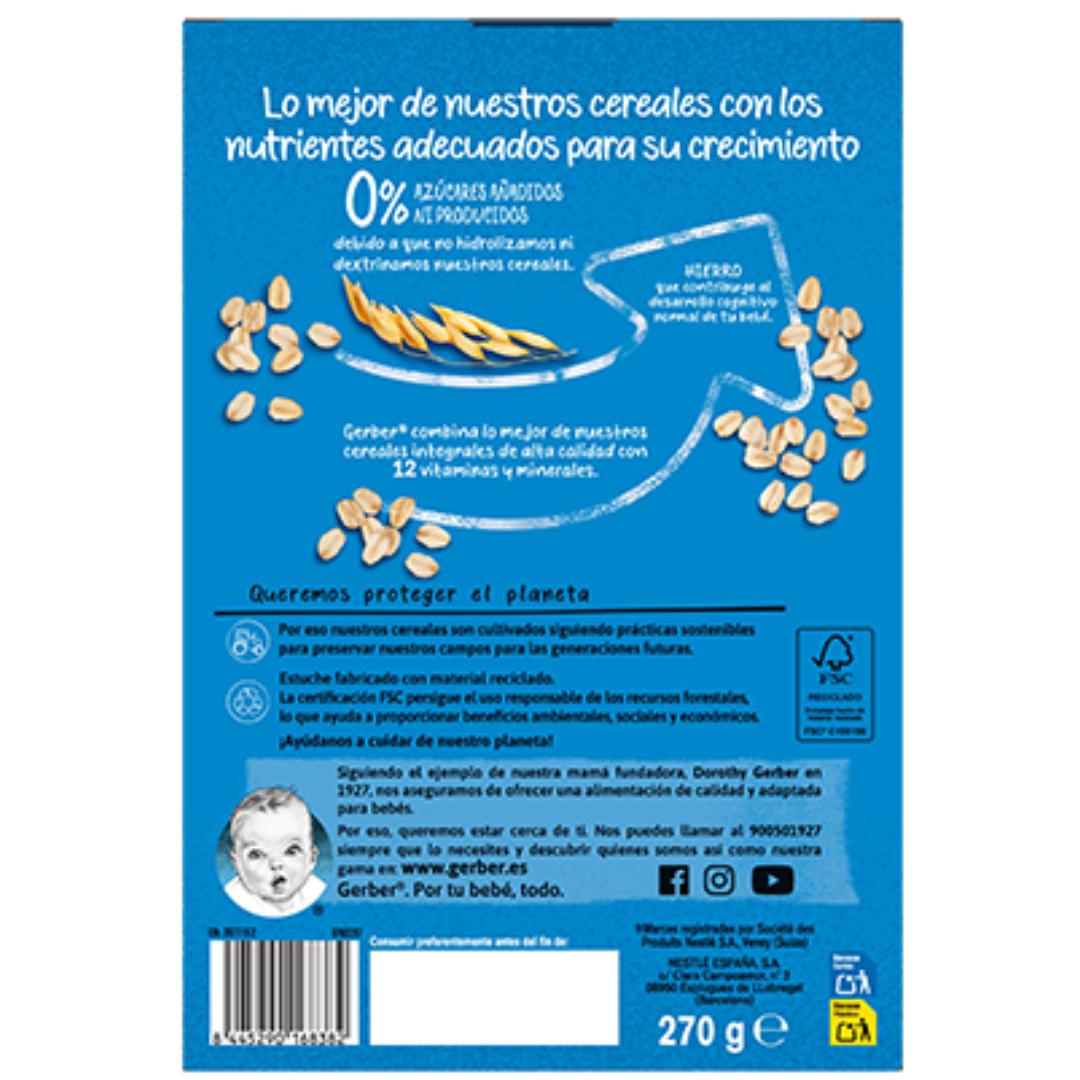 Papillas de Multicereales Fruta 0% azúcares añadidos Gerber 270 g