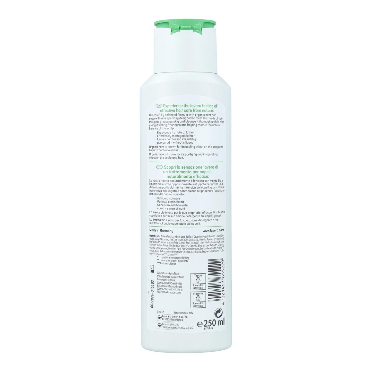 Champú Frescor Lavera 250 ml
