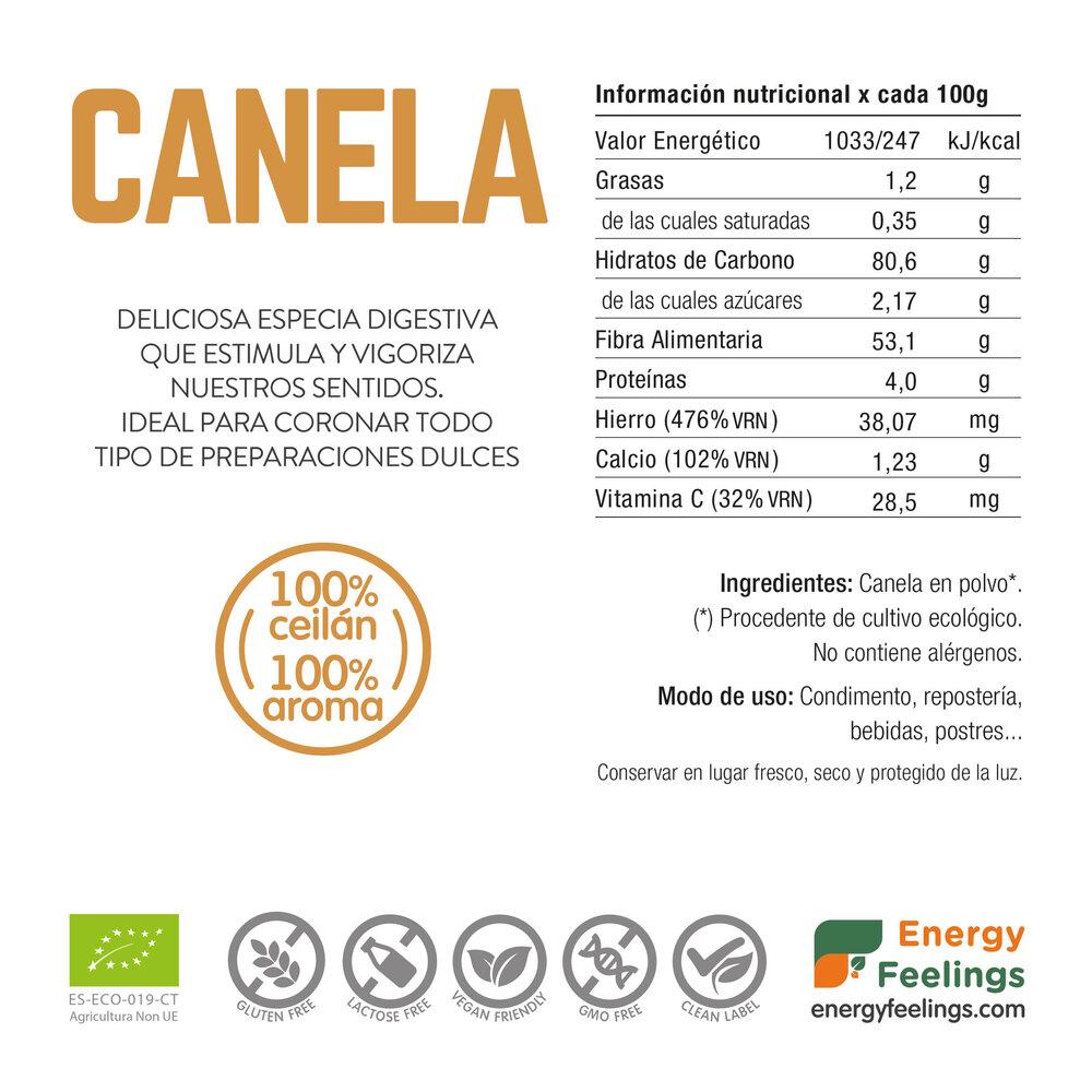Canela en polvo ECO Energy Feelings 1 kg