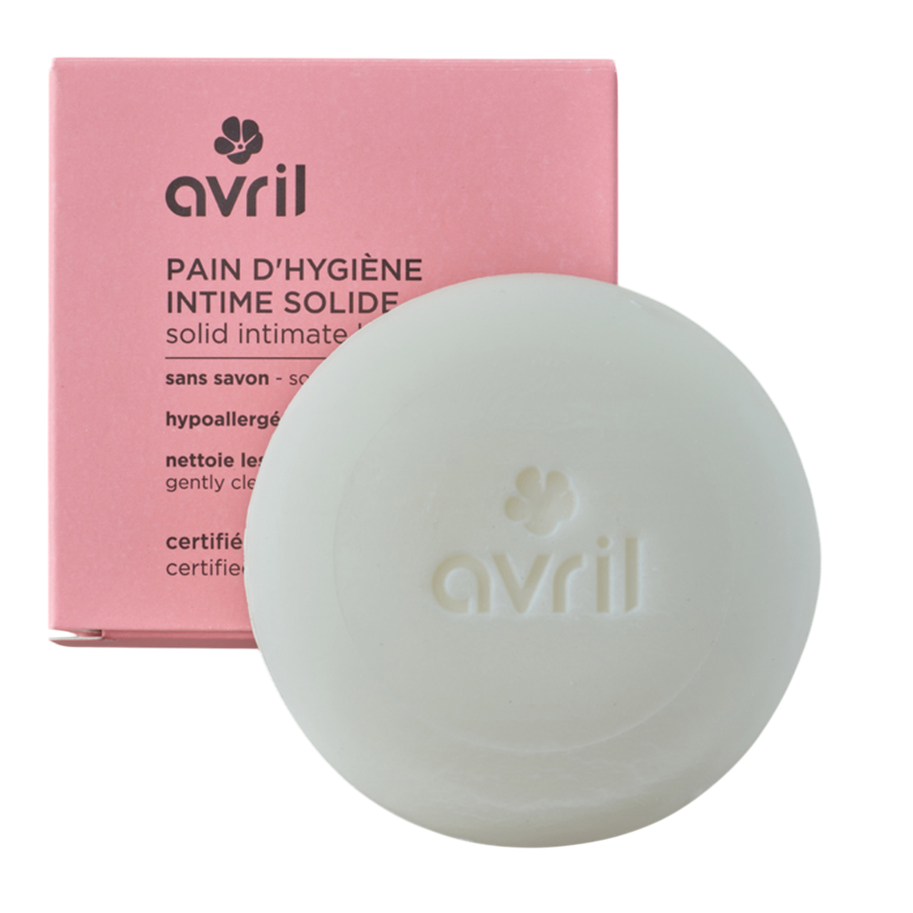 Barra sólida higiene íntima Avril 110 g