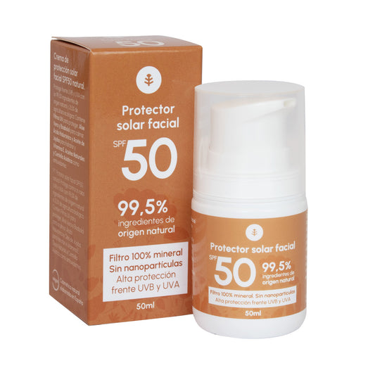 Crema de protección solar facial 100% mineral SPF50 Planeta Huerto 50 ml