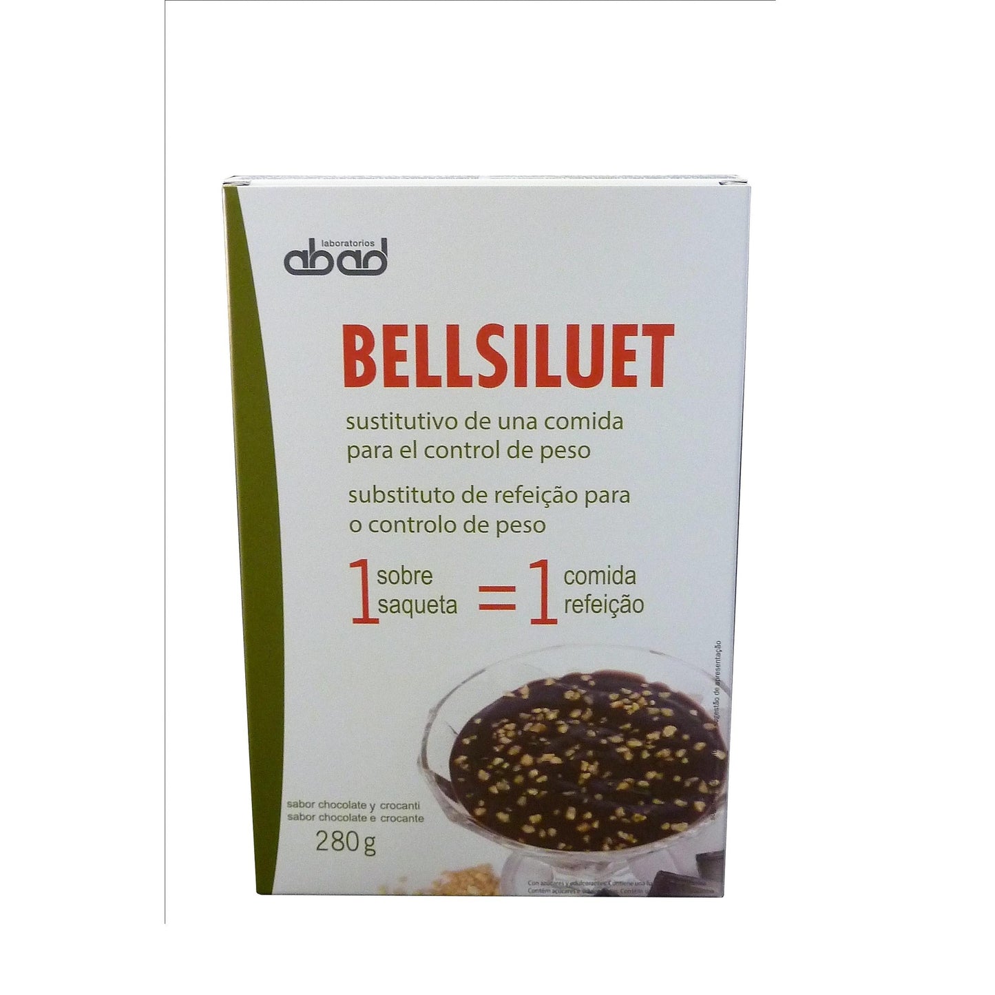 Natillas de Chocolate Con  Crocanti Bellsiluet Abad 5 sobres