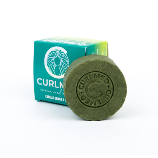 Champú sólido cabello silver y rubio CurlMed 80g