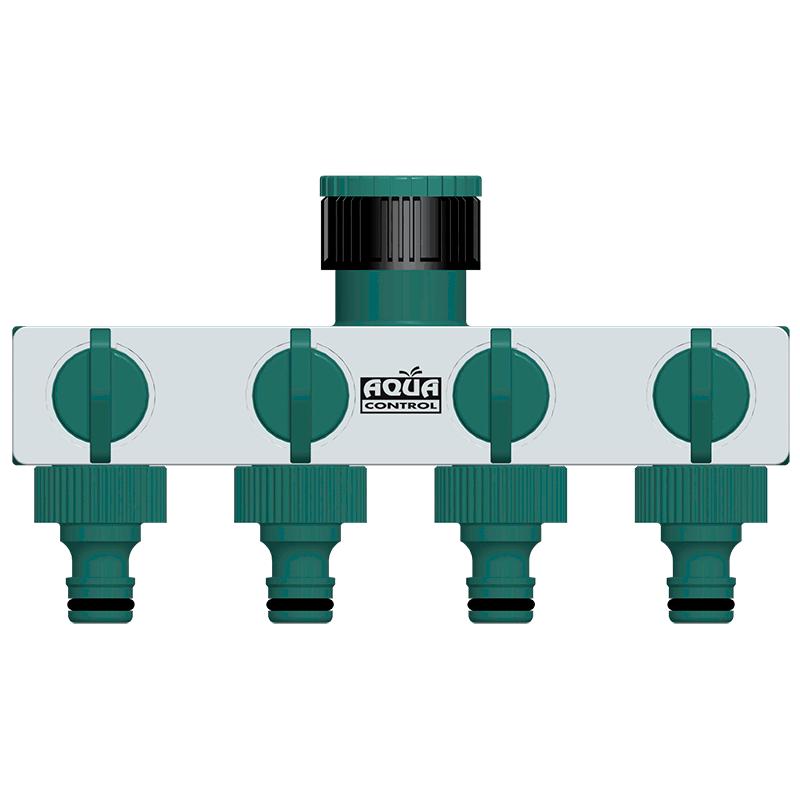 Derivación 4 Salidas Independientes PVC Aqua Control