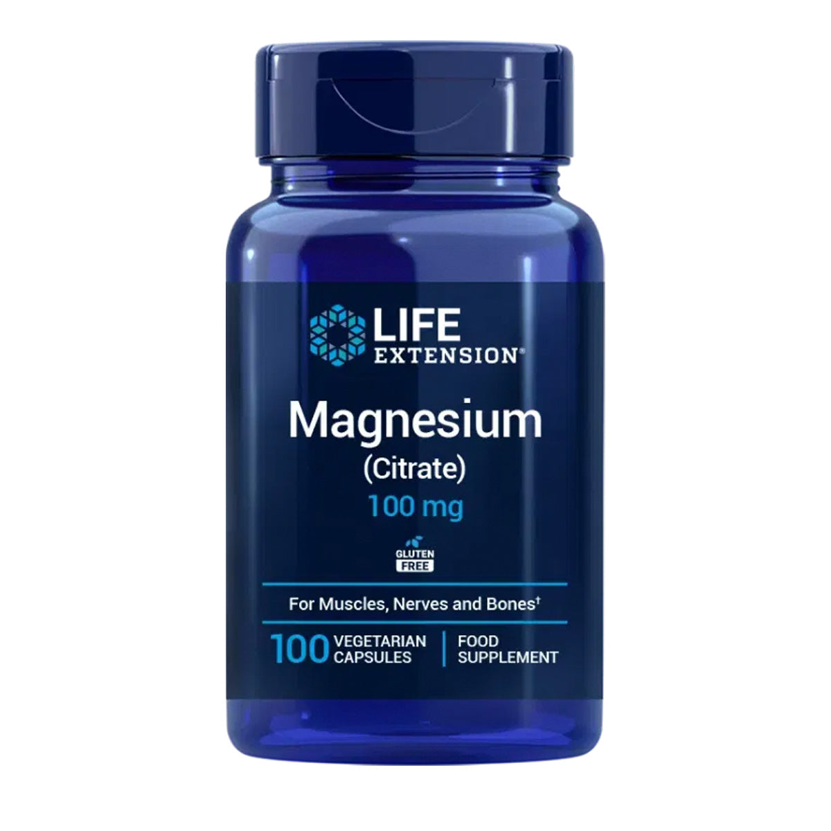 Magnesium (Citrate) 100 mg, Life Extension 100 cápsulas