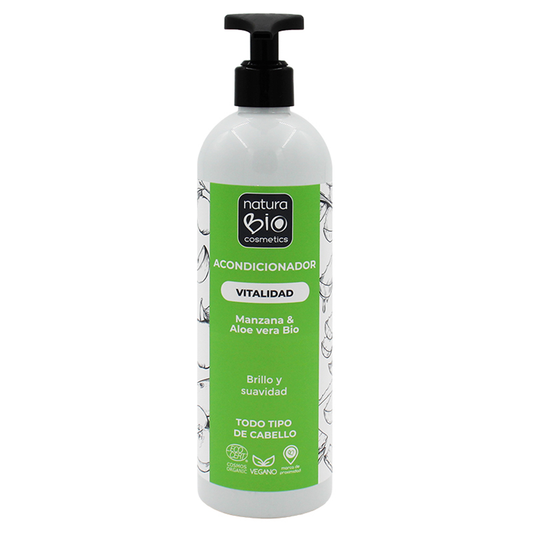 Acondicionador Vitalidad Aloe & Manzana Bio, NaturaBio Cosmetics, 500 ml