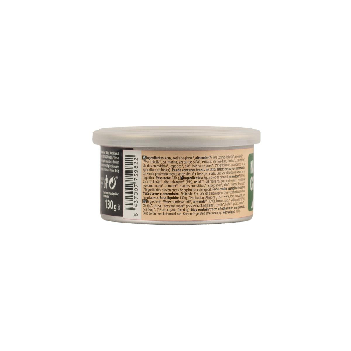Crema de Paté de Almendra y Ajos Salvajes Naturgreen 130 g