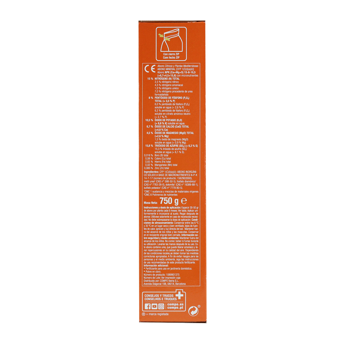 Compo Abono Cítricos 750 g