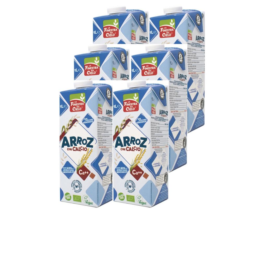 Pack 6 x Bebida de Arroz con Calcio La Finestra Sul Cielo 1 L
