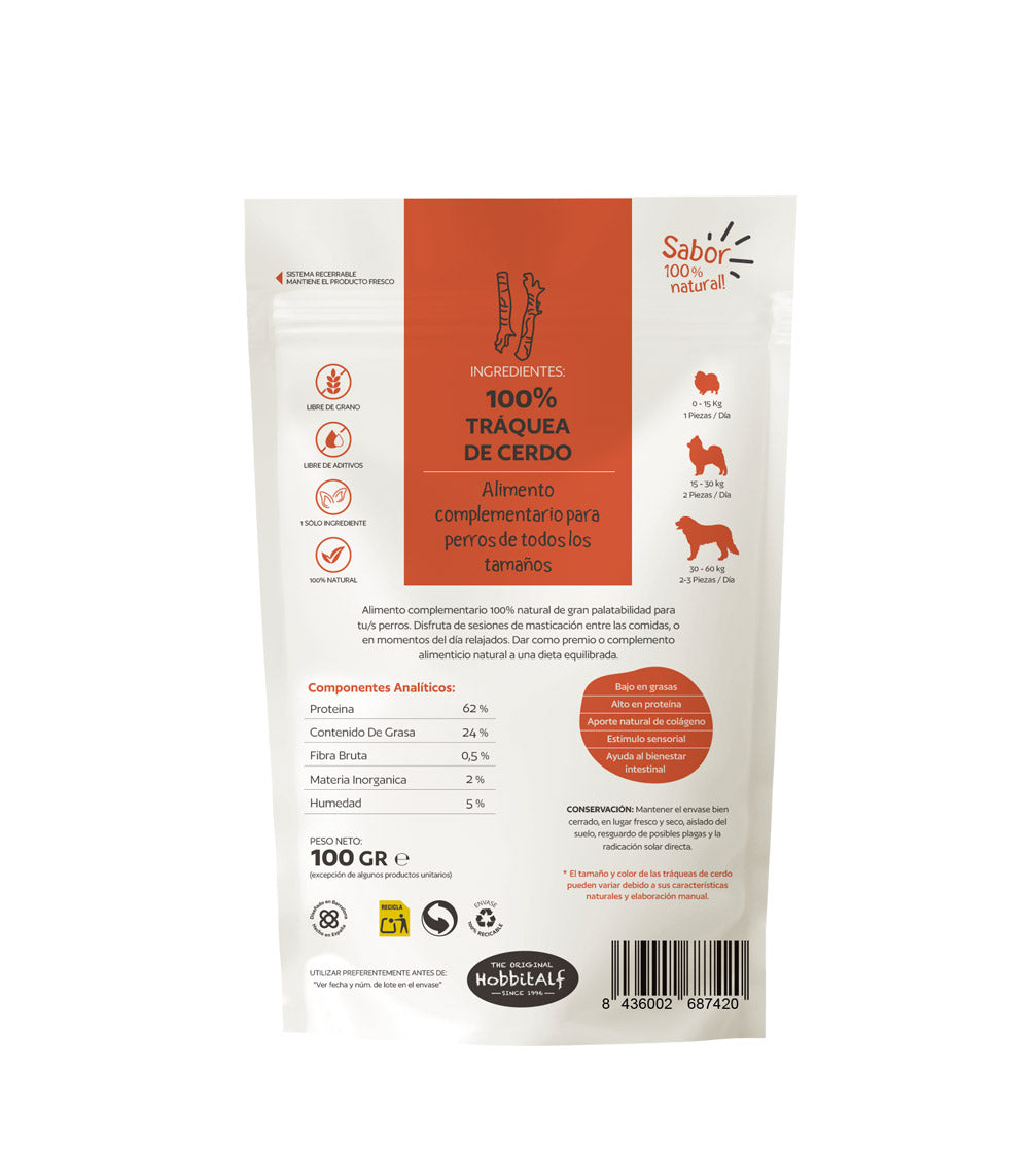Traquea de Cerdo Hobbitalf 100 g