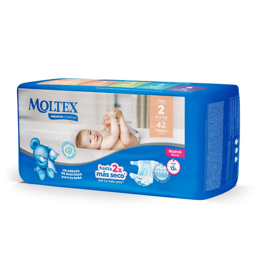 Pañales Moltex Premium Comfort T2 (3-6 kg) 42 Uds