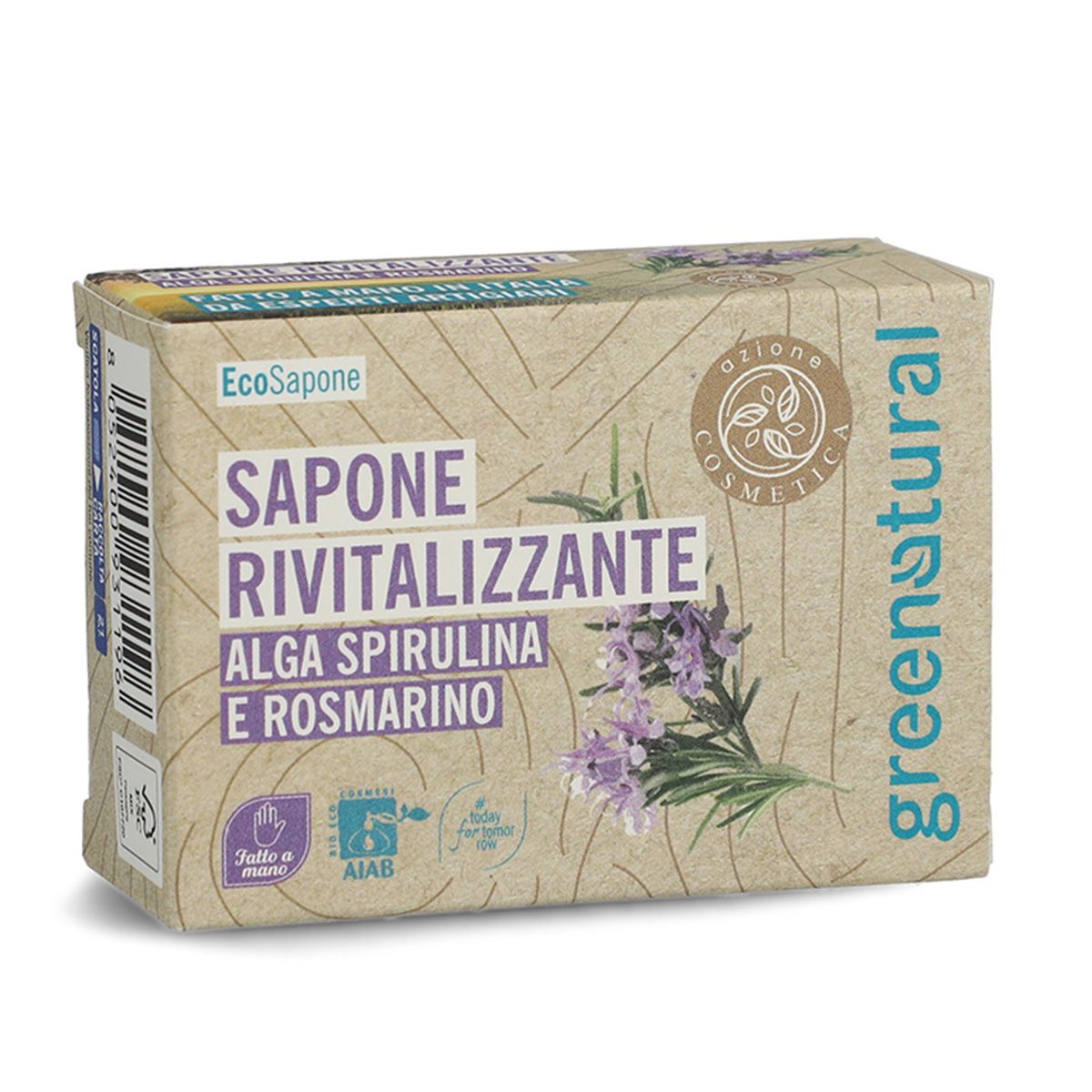 Pastilla de Jabón Revitalizante Espirulina /Romero100 GR Greenatural