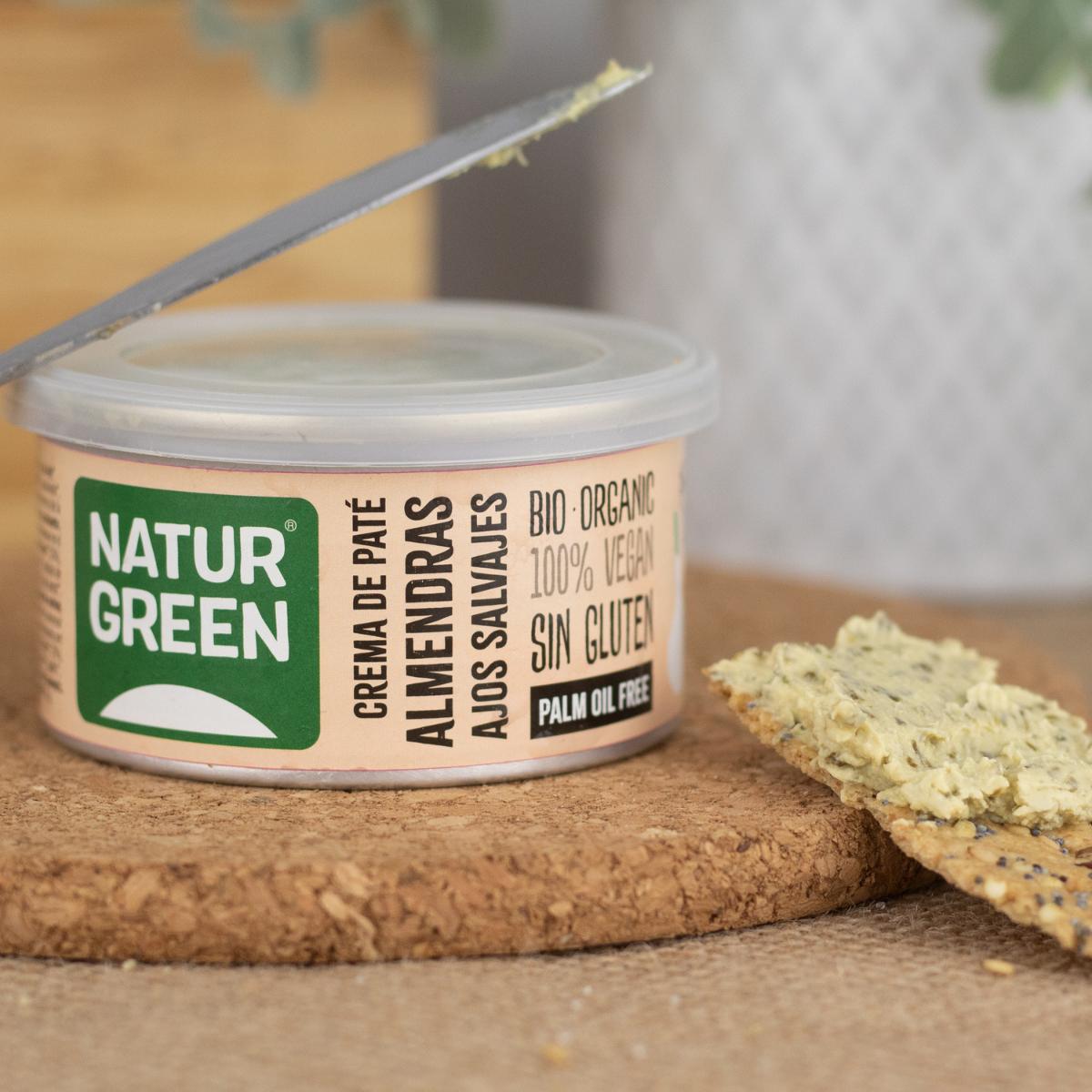 Crema de Paté de Almendra y Ajos Salvajes Naturgreen 130 g