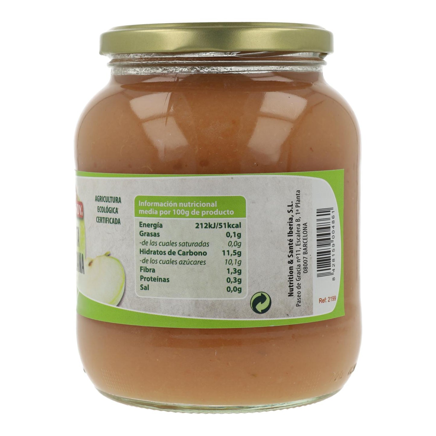 Compota de manzana ECO Natursoy 720 ml