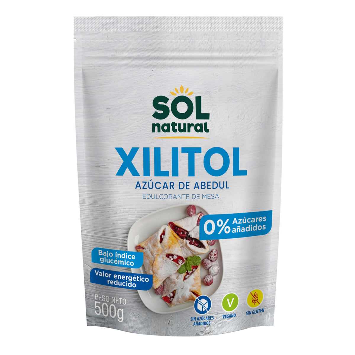 Xilitol azúcar de abedul Sol Natural 500 g