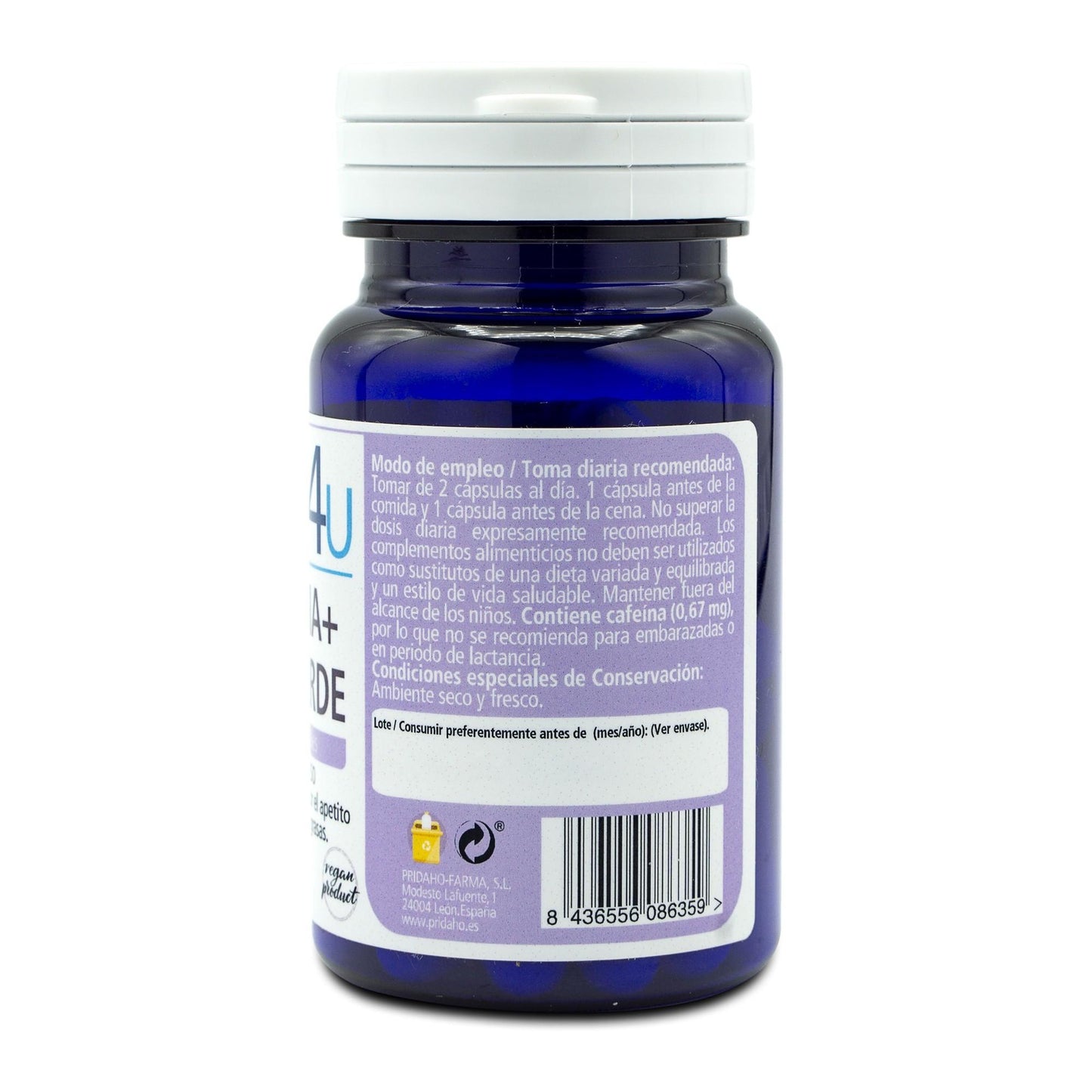 H4U Garcinia + Café verde 30 cápsulas vegetales de 820 mg