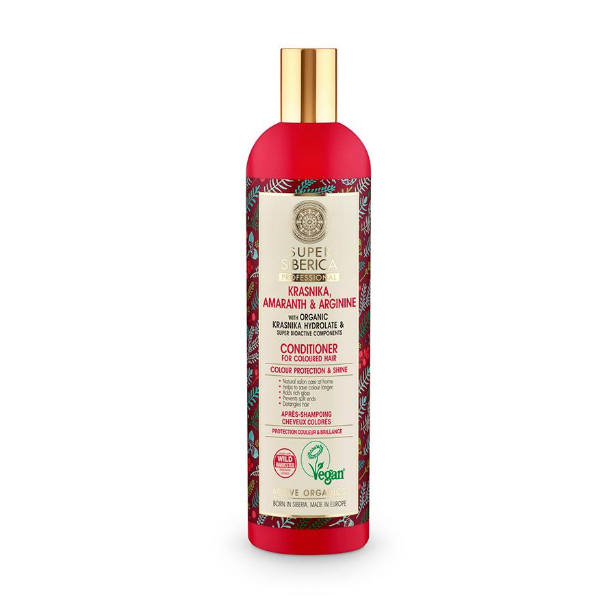 Bálsamo para cabello Teñido con Arándano de Kambchatka, Amaranto y Arginina Natura Siberica 400 ml