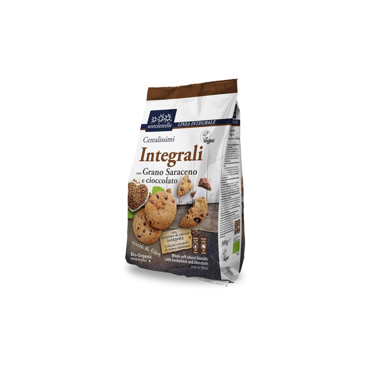 Galleta integral trigo sarraceno chips choco Sotto 300g
