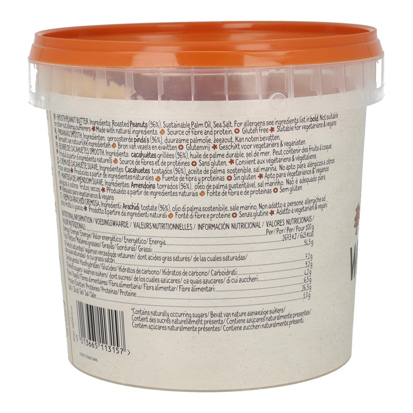 Crema de Cacahuete suave Whole Earth 1 kg