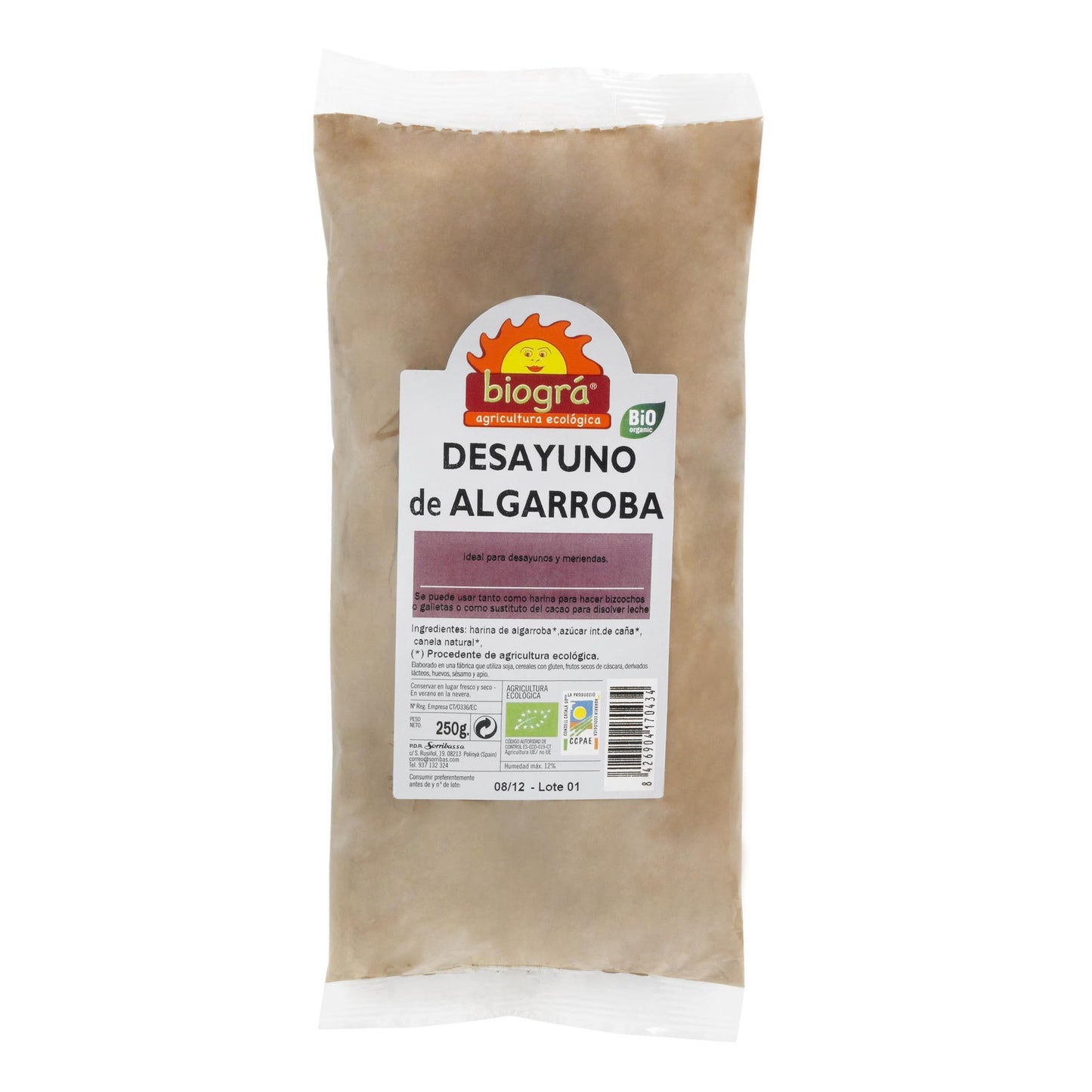Desayuno de Algarroba 250 g Bio Biográ