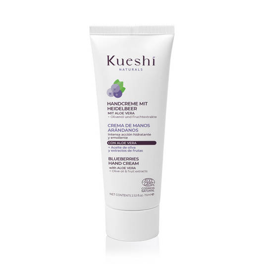 Crema de manos hidratante arándanos Kueshi 75 ml