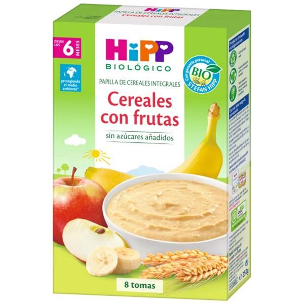 Papilla de cereales con frutas bio +6 meses HiPP 250 g