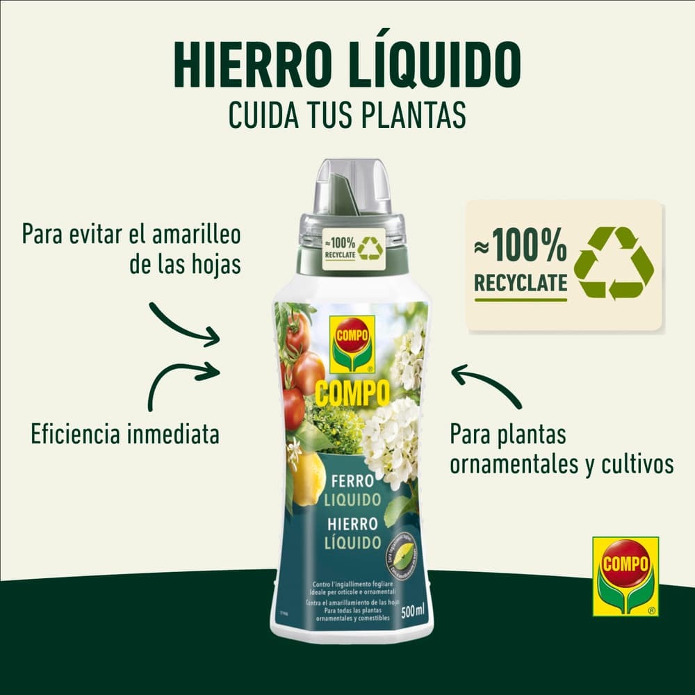 Hierro líquido Compo po500 ml