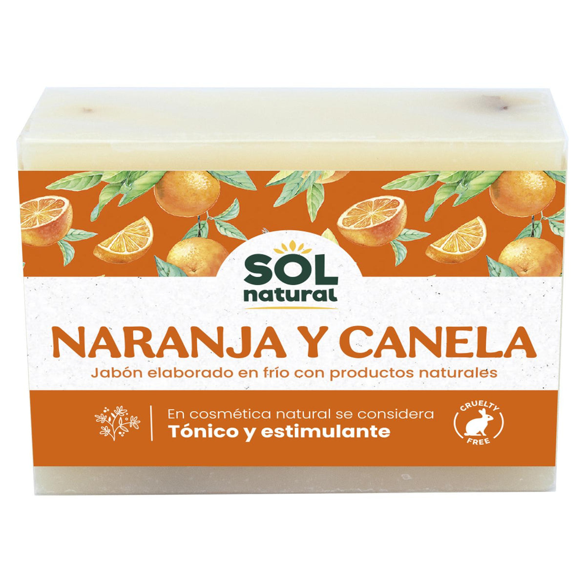 Jabón de Canela y Naranja Sol natural 100g