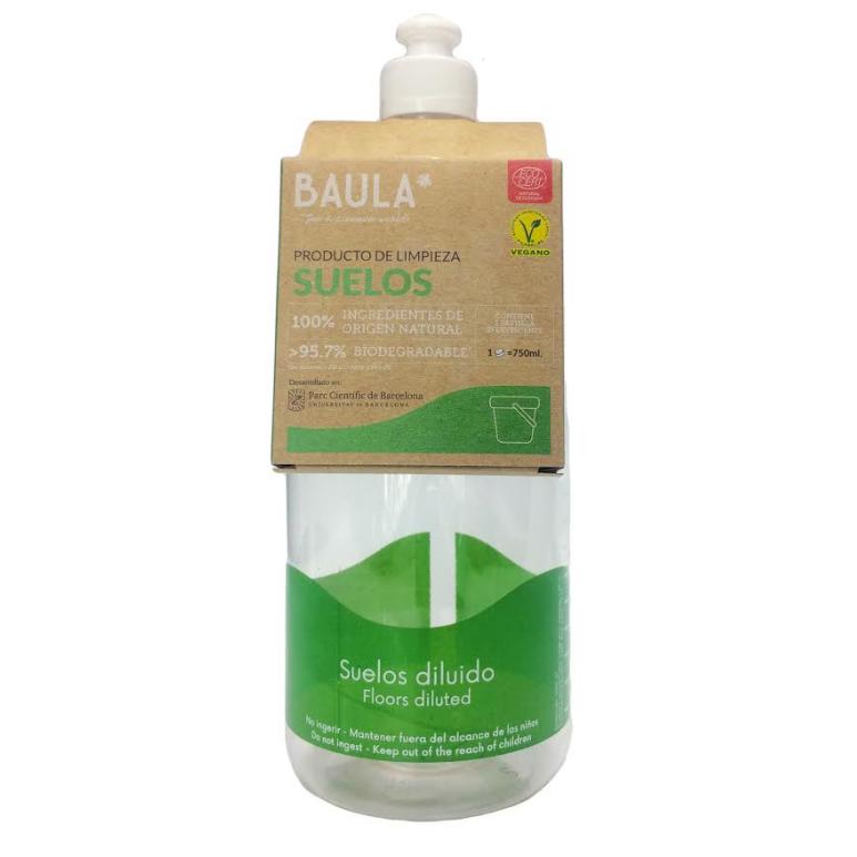 Pack  Limpiador Ecológico Suelos + Botella con tapón push Baula