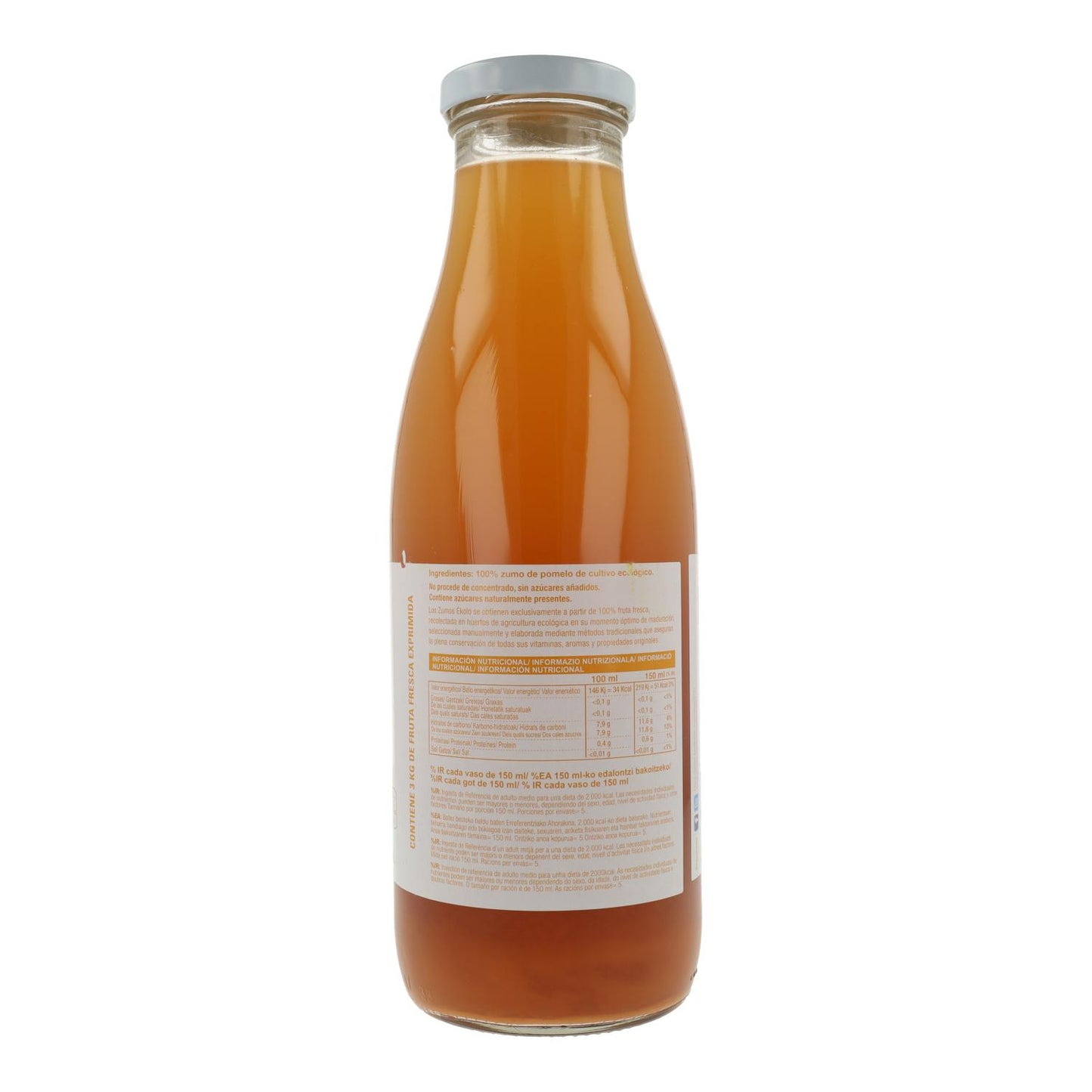 Zumo de Pomelo 100% Exprimido Bio ékolo 750ml