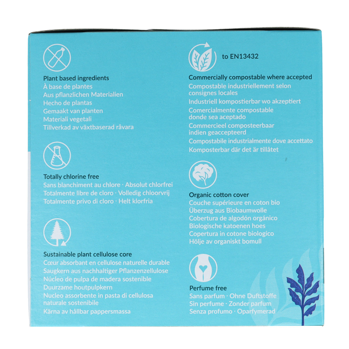 Compresas largas con alas bio Natracare 10 Uds