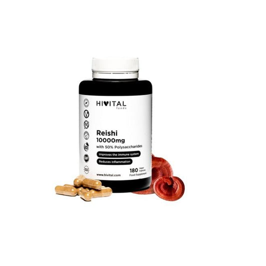 Reishi 10000 mg Hivital 180 cápsulas veganas