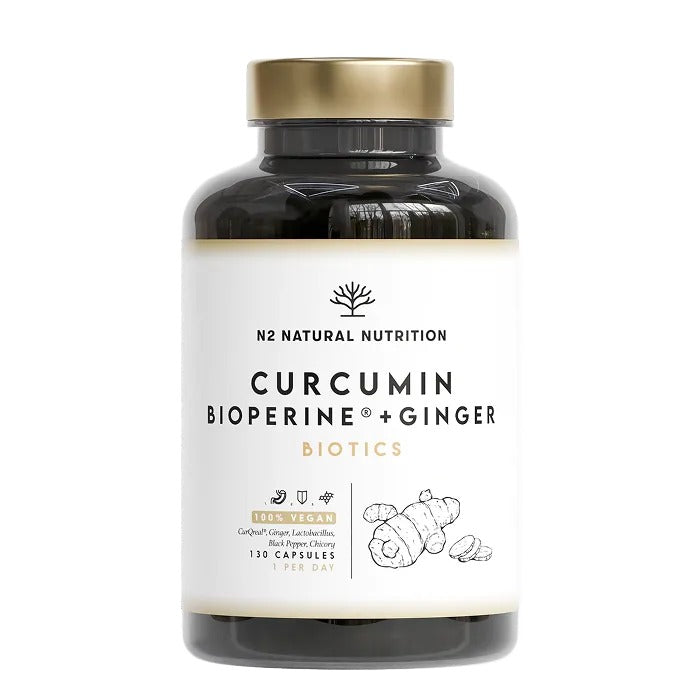 Curcumin Biotics + Piperina 130 días Antiinflamatorio N2 Natural Nutrition 130 cápsulas