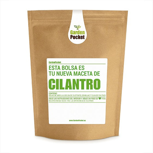 Kit huerto de aromáticas pocket: Cilantro