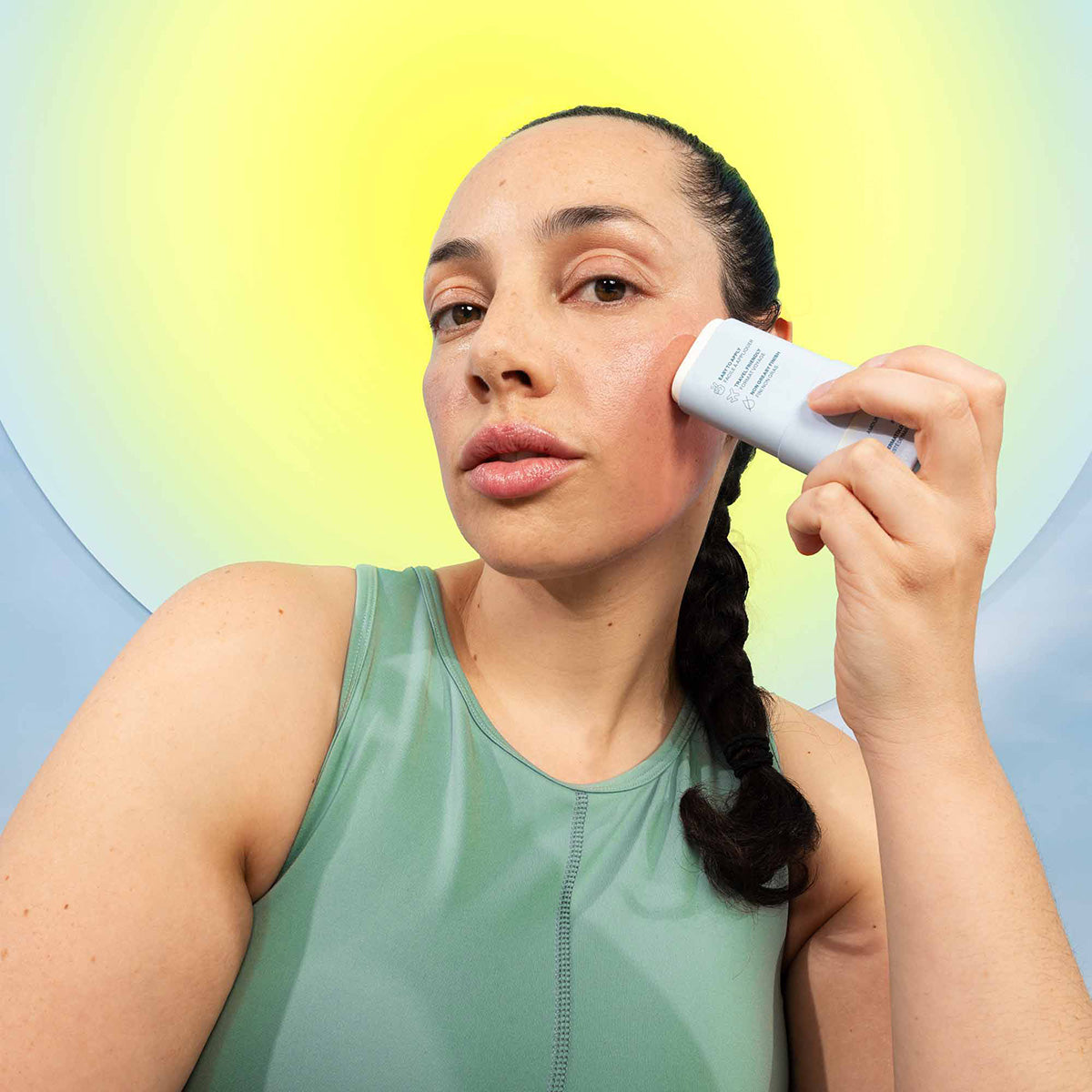 Sunly Protector solar stick facial piel sensible Avena sin perfume 30 SPF 20 g