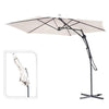 Parasol Excéntrico Ambiance 150 x 150 x 245 cm - Varios colores Marrón claro