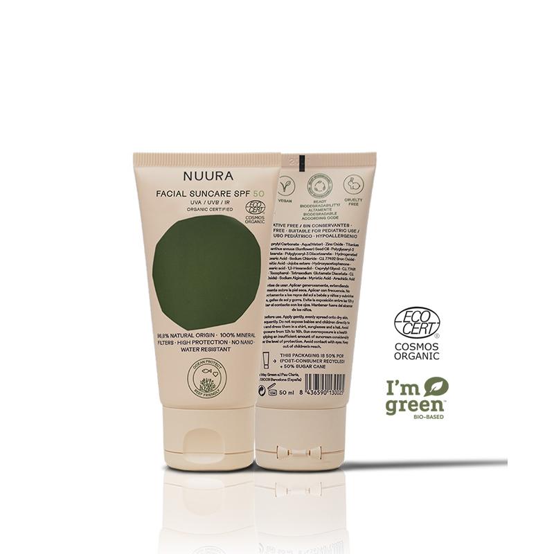 Protector Solar Facial SPF50 Nuura Tubo 50 ml