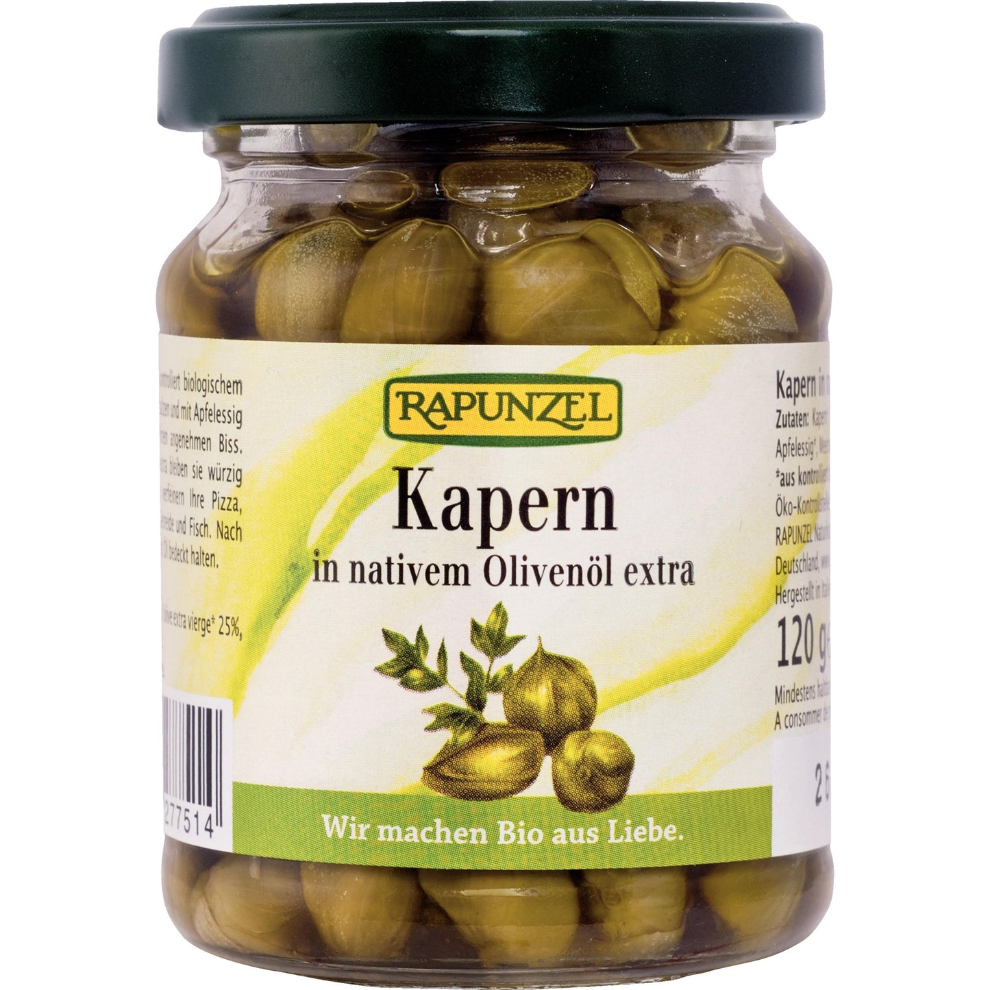 Alcaparras aceite oliva Rapunzel 120gr