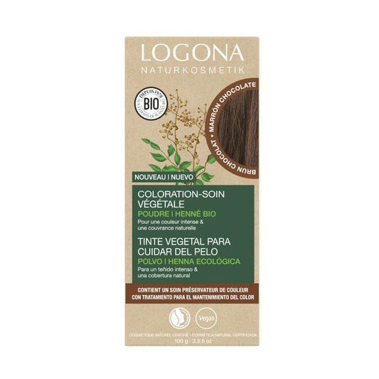 Colorante Vegetal Castaño Chocolate Logona ( Chocolate Brown ) 2 x 50 g