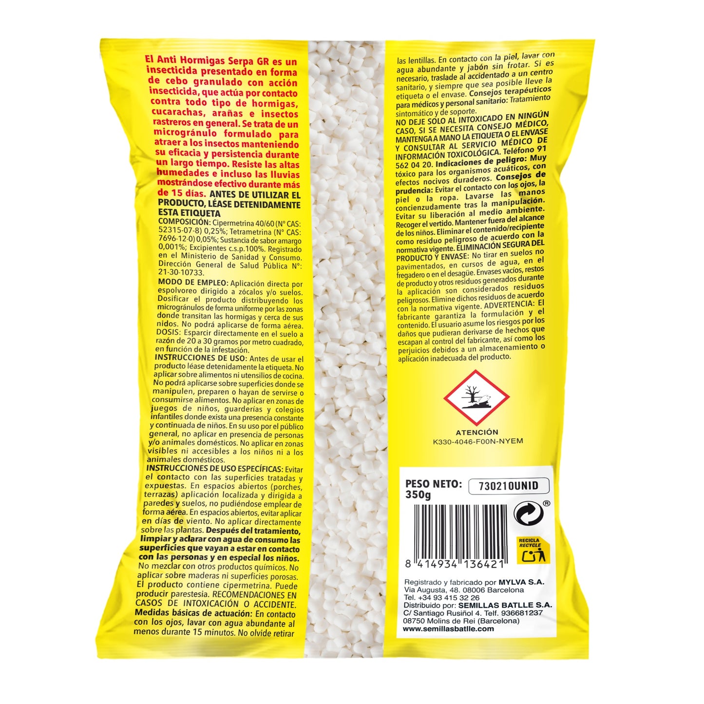Anti Hormigas Bolsa Batlle 350 g