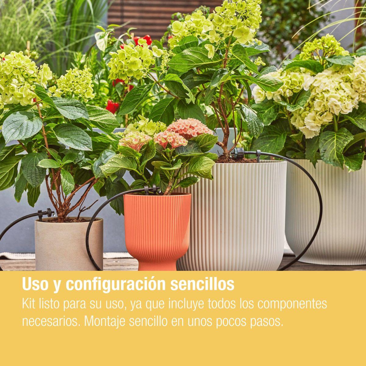 Set de Riego por goteo para balcones (15 plantas) Microdripsystem Gardena