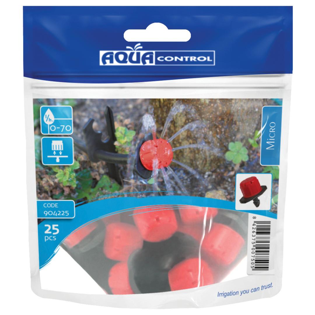 Gotero regulable 0-70 l/h Aqua Control 25 ud