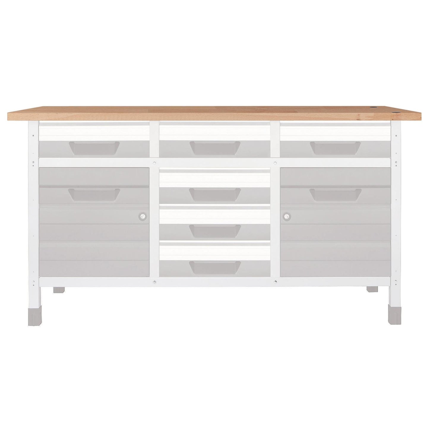 1 superficie de trabajo de haya S 650 x 650 x 30 mm Wolfcraft 6043000 S 650 x 650 x 30 mm