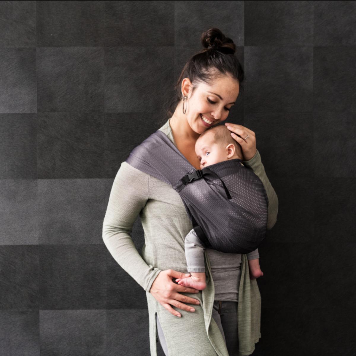 Bandolera Porta Bebé Gris Minimonkey