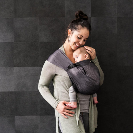 Bandolera Porta Bebé Gris Minimonkey