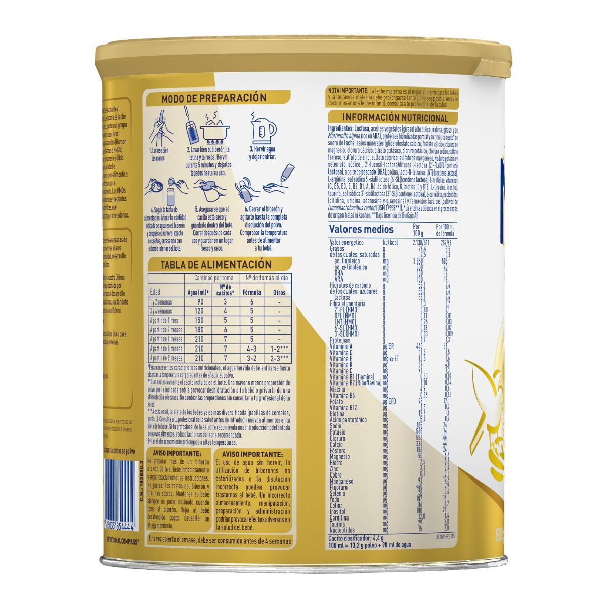 Nan Supremepro 1 Leche de inicio desde el primer día Nestlé 800 g
